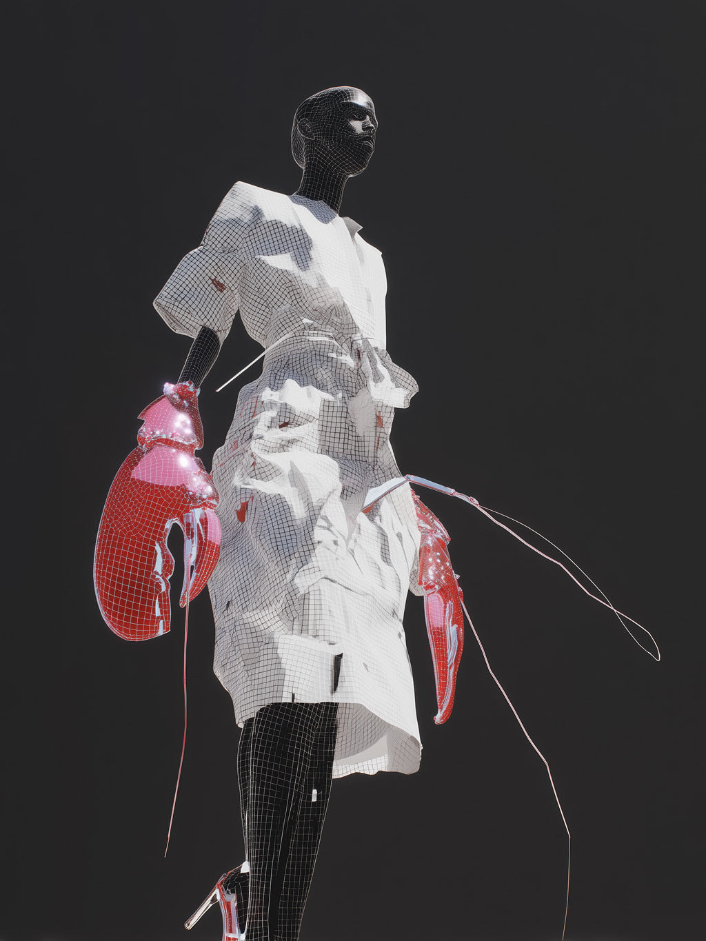 Grit Wolany – Between Codes: Generative Deconstruction of Fashion Archives - Elsa Schiaparelli