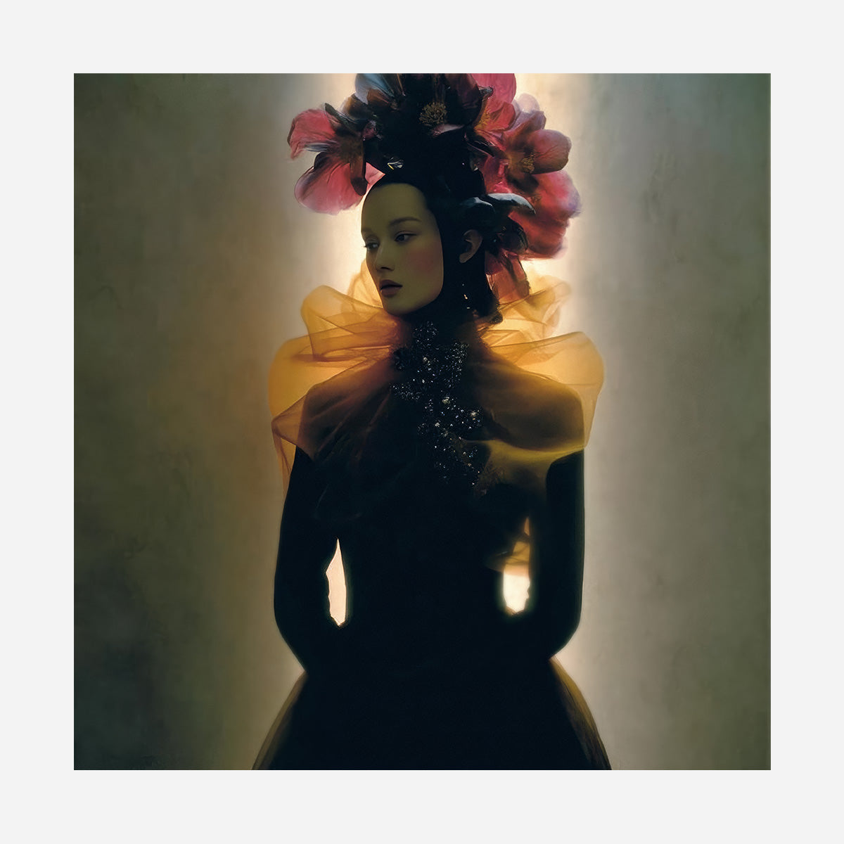Marco Cavazzana – Floral Shadows: A Surrealist Drama in Couture - No. 1